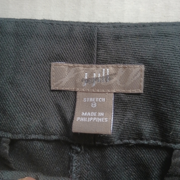 J. Jill Chino Stretch Linen Blend Pants Size 8 Black - Picture 5 of 10